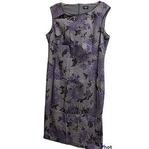 Oasis Women's Dress 16/42 Fully Lined Cotton Blend Sleeveless back zipper